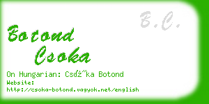 botond csoka business card